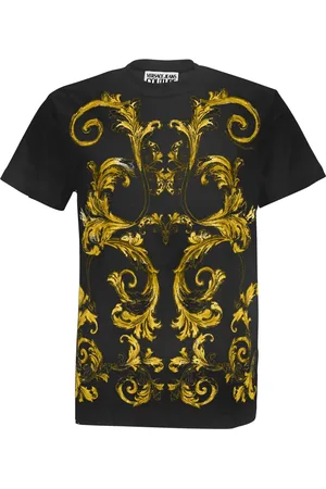 VERSACE Barocco-print cotton T-shirt