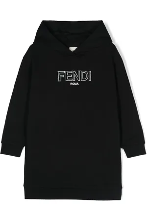Fendi Logo-embossed hoodie dress