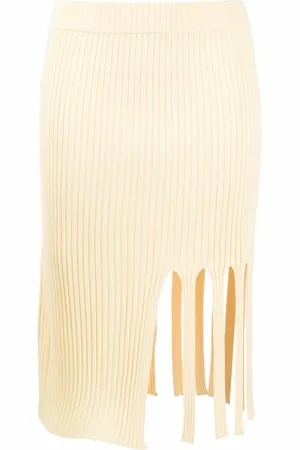 KRIZIA Cut-out ribbed knit skirt