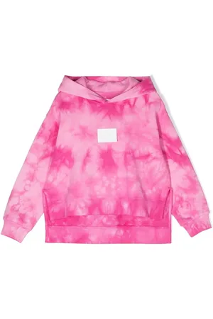 Maison Margiela Logo-patch tie-dye hoodie