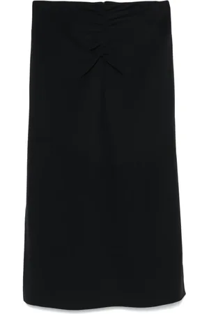 Etro Gathered midi skirt