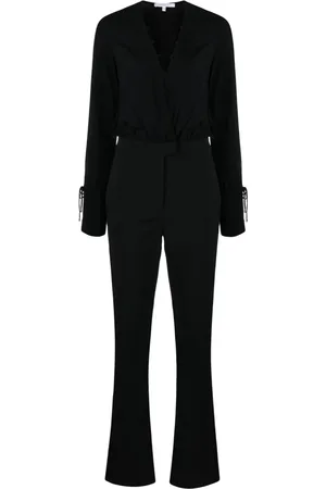 Patrizia Pepe Crepe-texture straight-leg jumpsuit