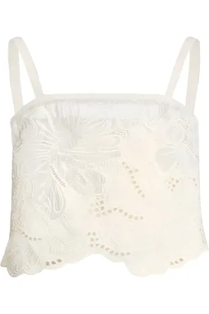 Elie saab Floral-lace tank top
