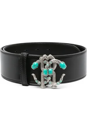 Roberto Cavalli Mirror Snake leather belt