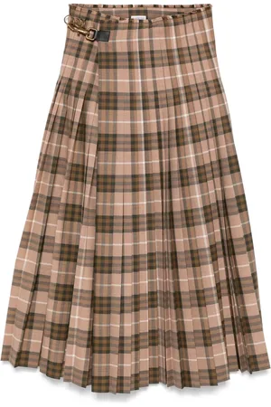 Burberry Vintage Check-pattern maxi skirt