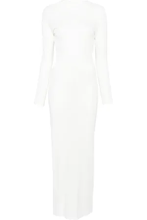 Self-Portrait Gathered jersey maxi dress