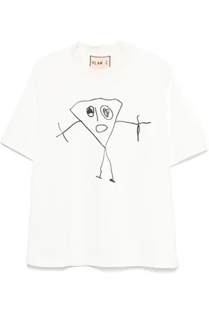 Plan C Bianca-print T-shirt