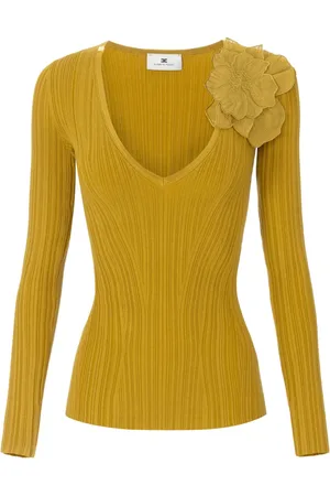 Elisabetta Franchi Flower-detailing top