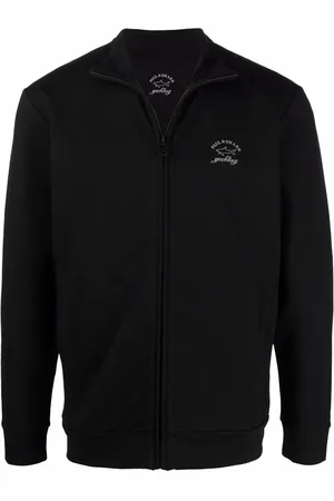 Paul & Shark Logo-print zip-up sweatshirt