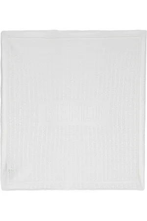 Fendi Pointelle-knit scallop blanket
