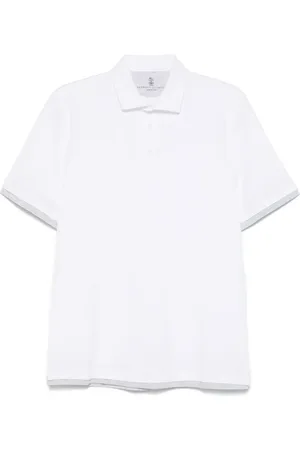 Brunello Cucinelli Faux-layered polo shirt