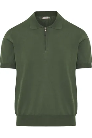 CANALI Half-front-zip polo shirt