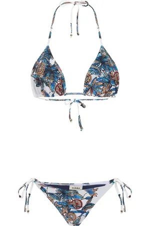 AMIR SLAMA Floral-print bikini