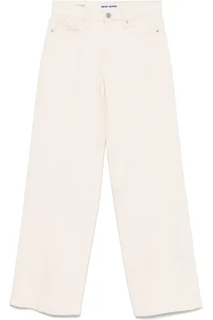 DKNY High-waisted wide jeans