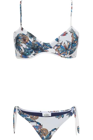 AMIR SLAMA Floral-print bikini