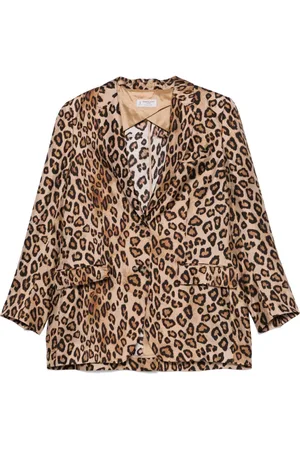 ALBERTO BIANI Leopard-print blazer
