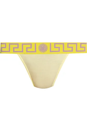 VERSACE Greca-waistband thong