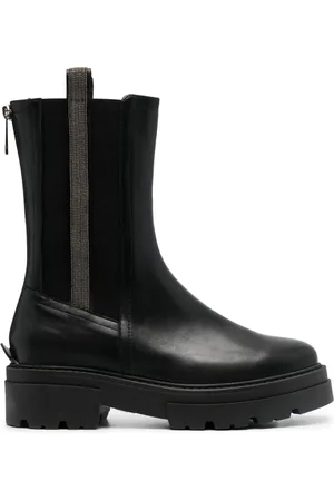 Fabiana Filippi Bead-embellished combat boots