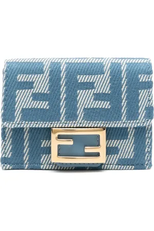 Fendi Micro trifold jacquard wallet