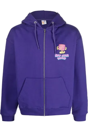 Sky High Farm Chest logo-print detail hoodie