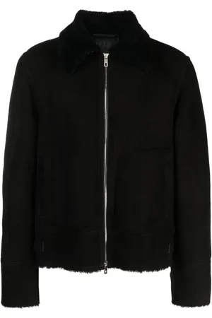 DESA 1972 Spread-collar suede jacket