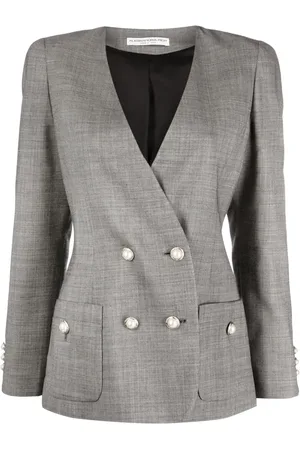 Alessandra Rich Double-breasted wool blazer