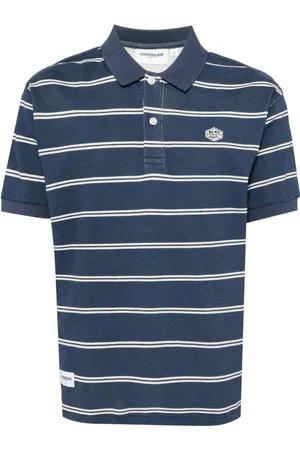 Chocoolate Striped cotton polo shirt