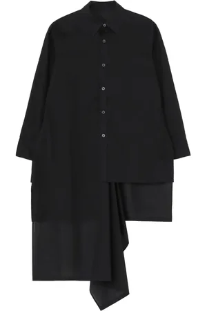 YOHJI YAMAMOTO Layered-design cotton shirt