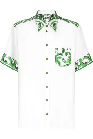 Dolce & Gabbana Majolica-print silk-twill shirt