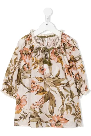 ZIMMERMANN Anneke stripe-print smock top