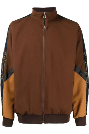 TOGA VIRILIS Colour-block zipped sweater