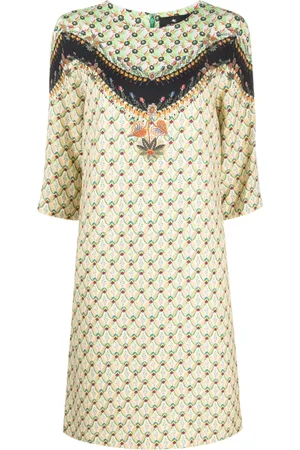 Etro Mix-print shift dress