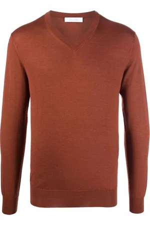 Cruciani V-neck cashmere-silk jumper