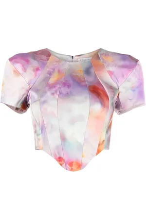 Collina Strada Ava cropped corset top