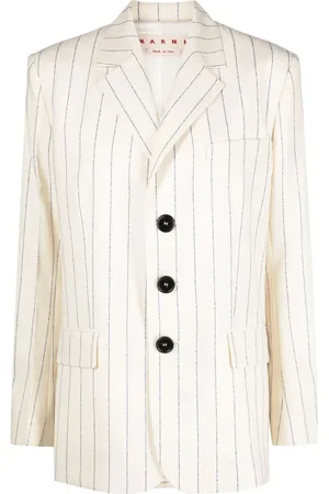 Marni Striped virgin-wool blazer