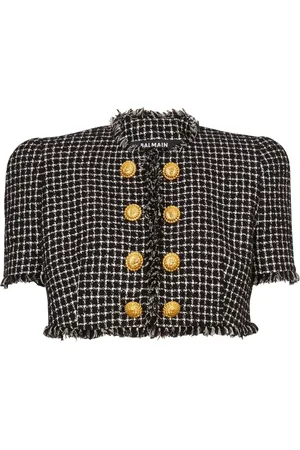 Balmain Cropped tweed jacket