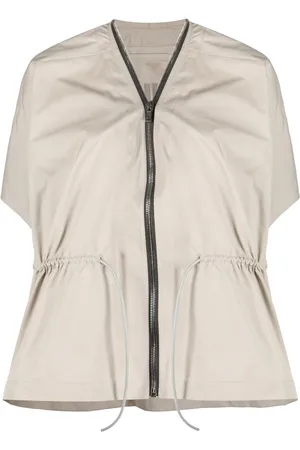Rick Owens Sail short-sleeve leather jacket