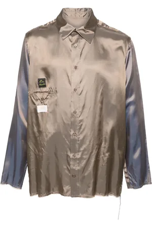MARTINE ROSE Logo-appliqué shirt