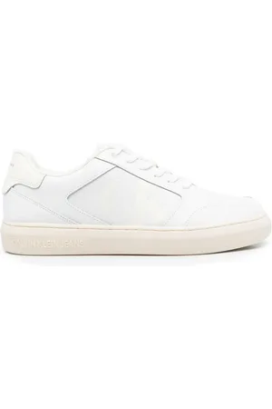 Calvin Klein Logo-print leather sneakers