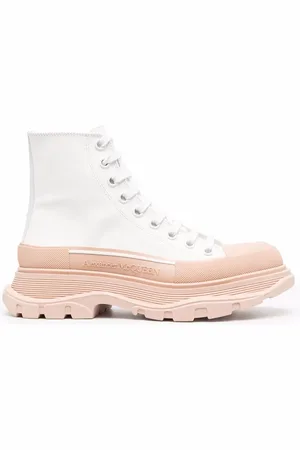 Alexander McQueen Tread Slick lace-up ankle boots