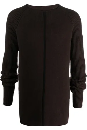 Rick Owens Wide-ribbed crew-neck jumper