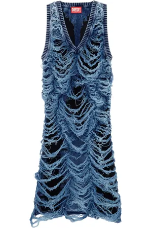 Diesel M-Bianca distressed minidress