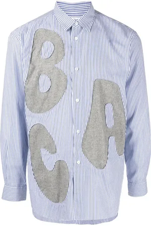 Comme des Garçons Alphabet patch-detail long-sleeve shirt