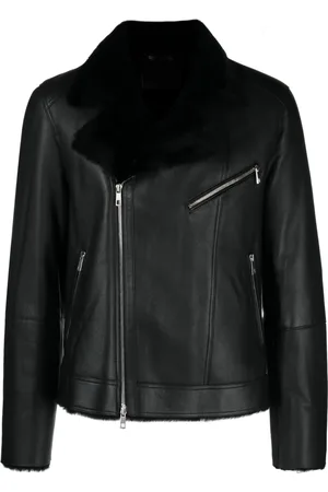 DESA 1972 Reversible zip-up leather jacket