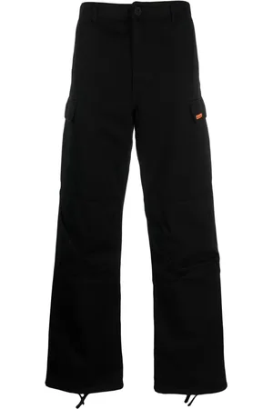 Heron Preston Logo-tag wide-leg trousers