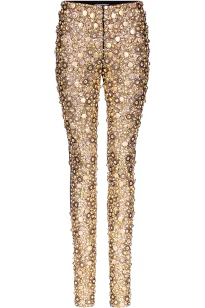 AREA Embroidered leggings