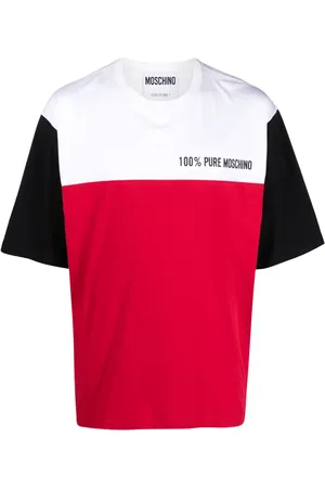 Moschino Colour-block organic-cotton T-shirt