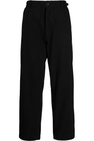 Izzue Logo-appliqué straight-leg trousers