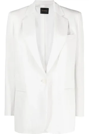 The Andamane Single-breasted cotton-linen blend blazer