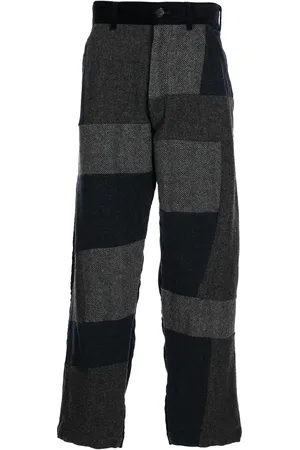 Comme des Garçons Patchwork-detail straight trousers